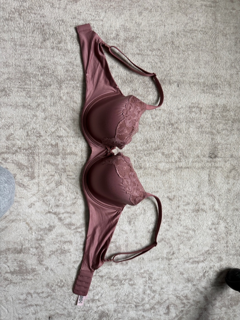 Victoria’s Secret Women’s Lace-Trim T-Shirt Bra - Dusty Rose